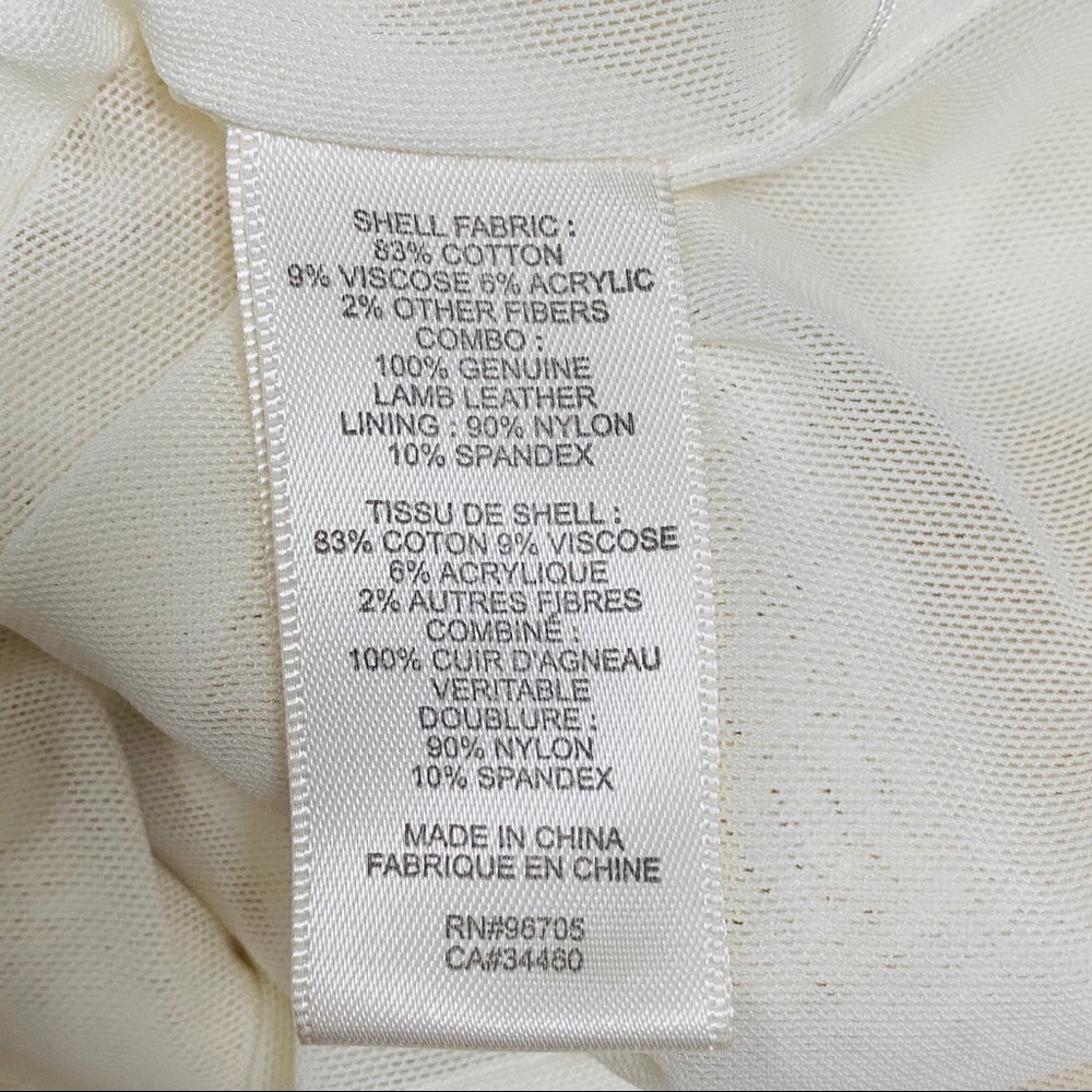 Rebecca Taylor Cream Tweed & Leather Midi-dress 4 - Picture 8 of 9
